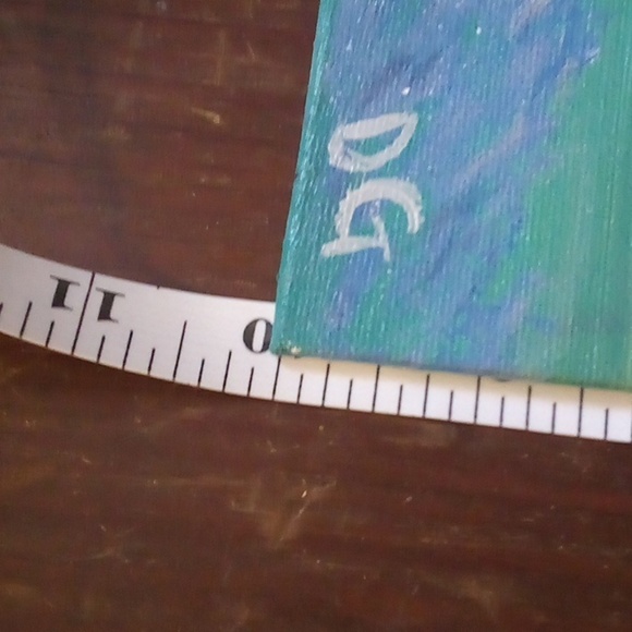 HOST PICK! Adorable Hand Painted  Piggy In A Bucket Of Water Painting 10"X10" - Picture 6 of 7